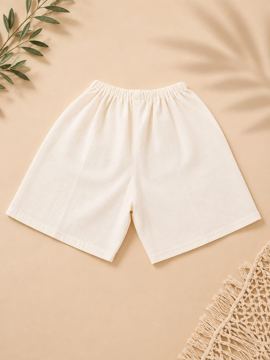 Handmade Boys' Embroidered Linen Set | Cream Color | Oaxaca Artisan Collection