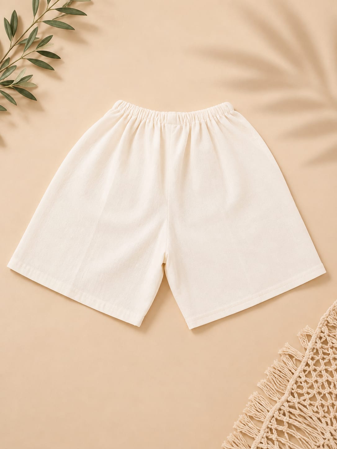 Handmade Boys' Embroidered Linen Set | Cream Color | Oaxaca Artisan Collection