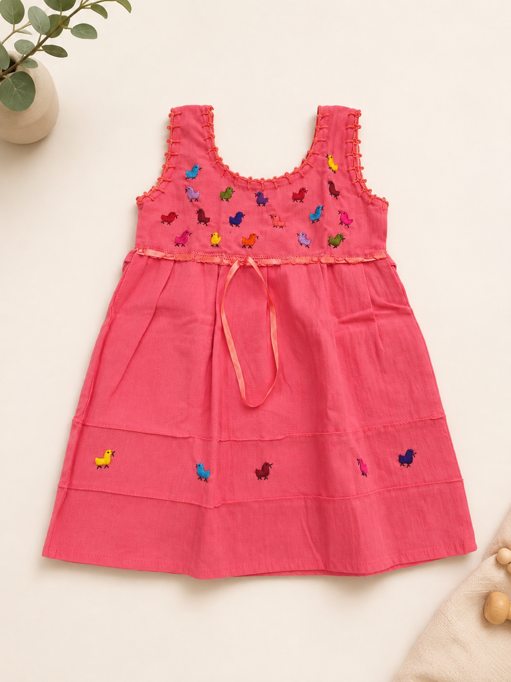 Handmade Girls Dress – Vibrant Colors