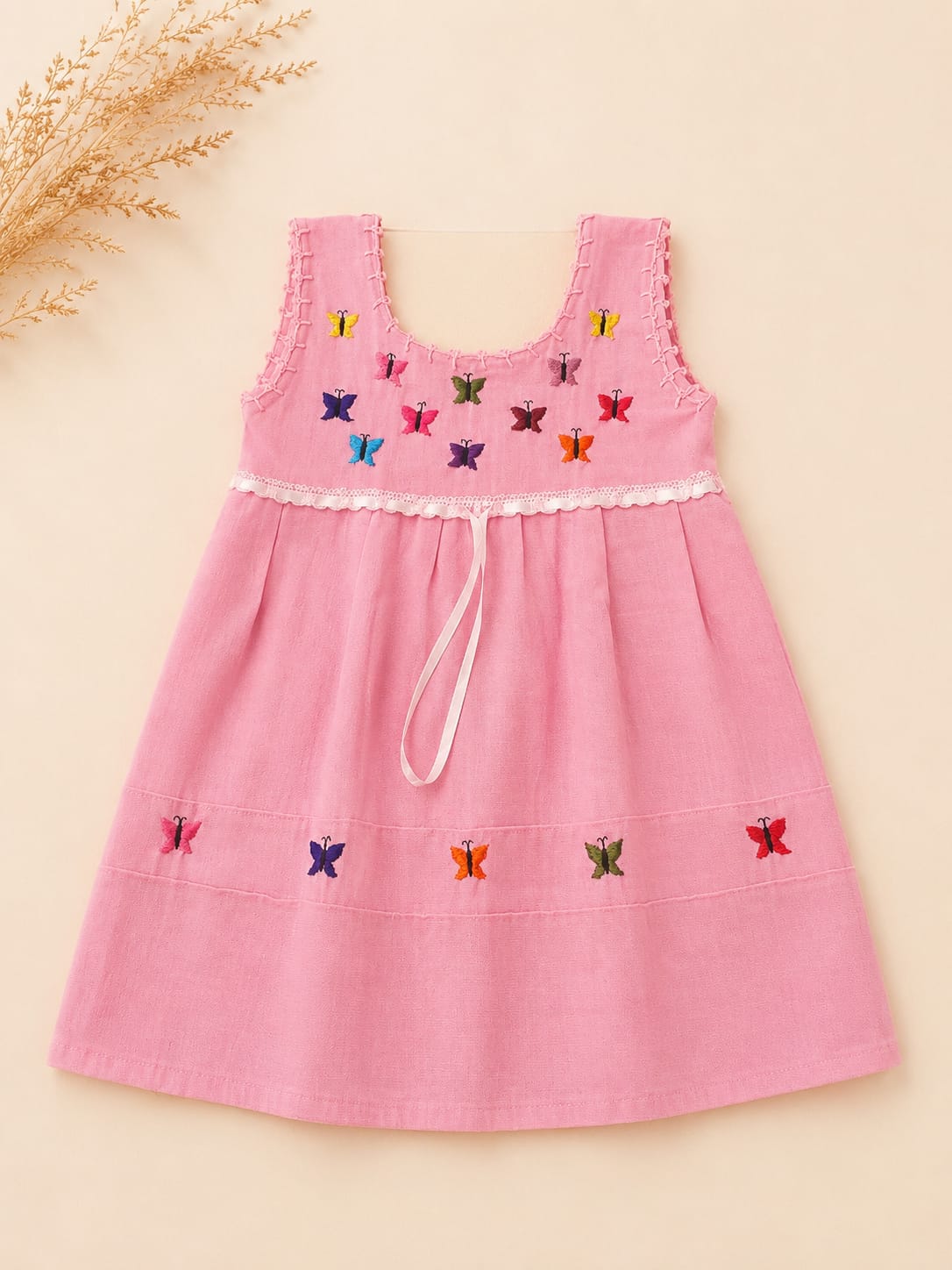 Handmade Girls Dress – Vibrant Colors