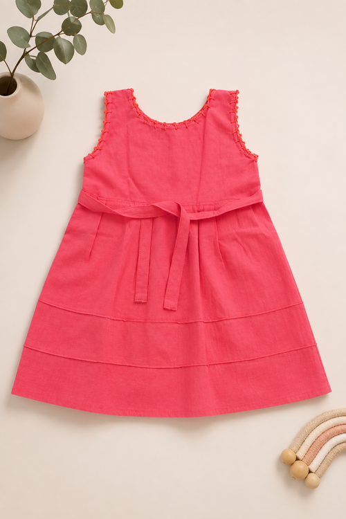 Handmade Girls Dress – Vibrant Colors